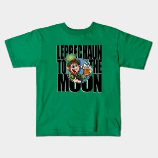 Leprechaun Token - LEP - Black - TO THE MOON Kids T-Shirt